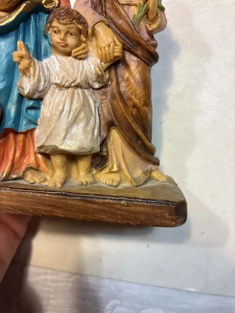 Vintage Holy Family Statue of Jesus Mary and Joseph Made in Italy